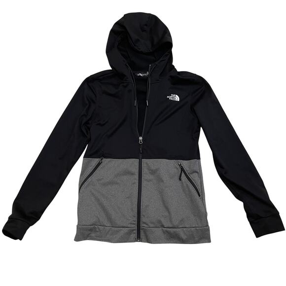 The North Face Women’s S Black/Gray Full-Zip Hoodie Jacket | NWOT, Zip Pockets - Picture 1 of 9